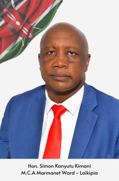 Hon. Simon Kanyutu Kimani MCA Marmanet